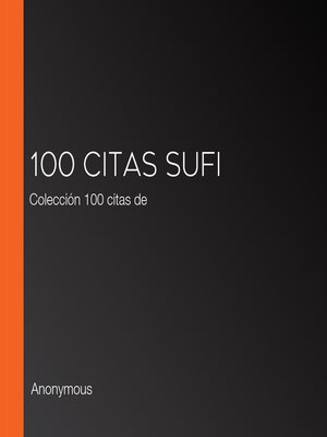 cover image of 100 citas Sufi